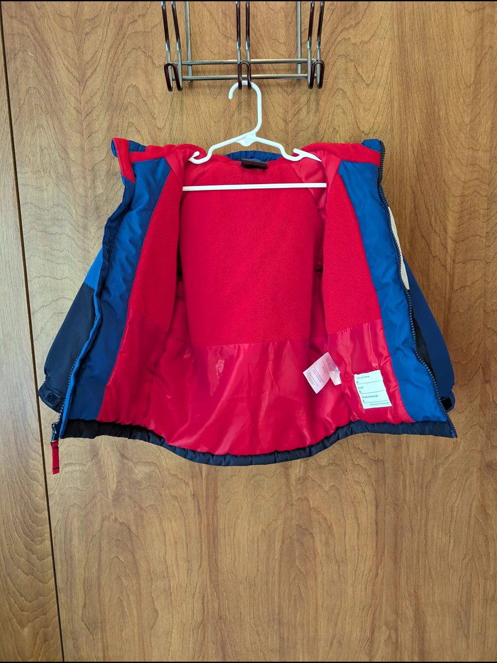 ❄️ Snozu Blue, White and Black Colorblock Winter Jacket 3T